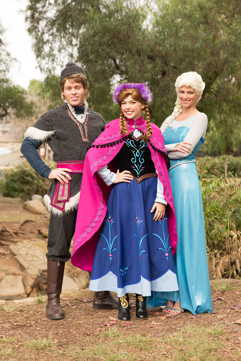 Elsa, anna and kristoff party character for kids in jacksonville